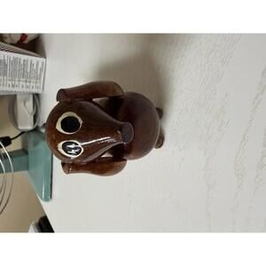 Wooden Dachshund Desk Organizer from Guatemala